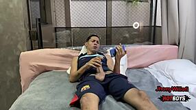 Primo Hetero Batendo Uma e Resolvi Aliviar Ele com Mão Amiga