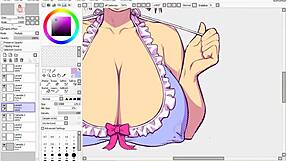 Hentai Speed Drawing - Part 3 - Flats & Shading