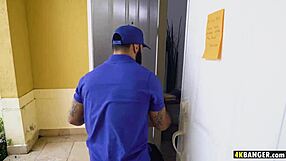 Busty Milf Lexi Luna Caught Masturbating By Black Delivery Boy On Camera