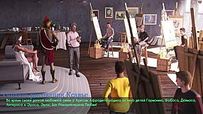 Hentai teacher slut exposes big ass and nipples in public 3D lust