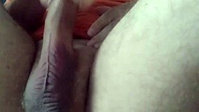 White boy moans while jerking his fat cock with toy 😍