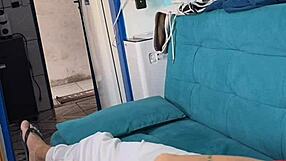 Giving up ass while sniffing his underwear