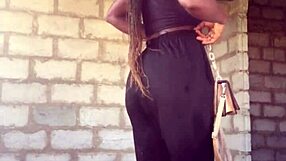 Watch crazybitch rip her clothes off in live striptease for fans?