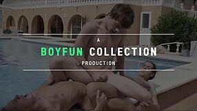 Boyfun - Outdoor Blowjob Turns into Indoor Twink Bareback Action