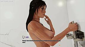 Lara Croft's Wet Pussy Close-Up Masturbation in 3D Hentai Game