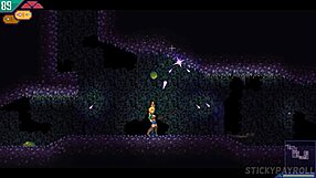 Wow! Cute blonde's big ass pounded by monster cock in game