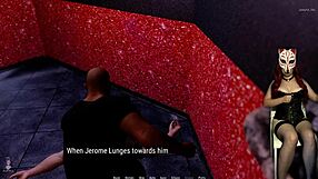 Stripper gives blowjob in club