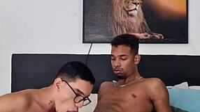 หนุ่มผอมขาวคาดว่าหนังสือเรียนจะมีควยดำแทงตูดเหรอ?