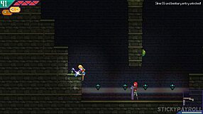 Wow! Cute blonde's big ass pounded by monster cock in game