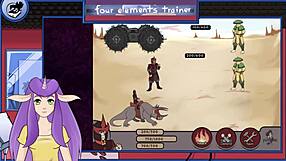 in avatar trainer part 23, a guard gives a blowjob.