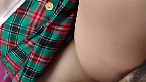 mexican student shows off in skirt for grades