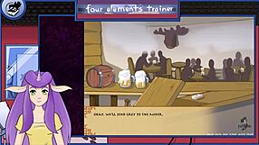 in avatar trainer part 23, a guard gives a blowjob.