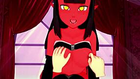 Meru the succubus fucks in full fantasy anime style