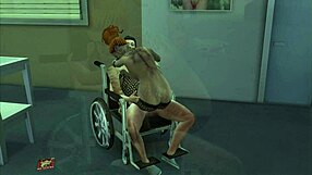 yo, this tattooed girl bangs an invalid in wild action