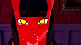 Meru the succubus fucks in full fantasy anime style