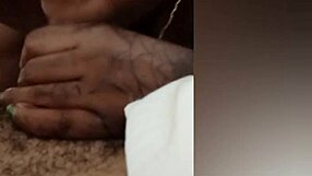 in the hospital backstage, the ebony princess sucks dick like it's on life support