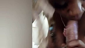 in the hospital backstage, the ebony princess sucks dick like it's on life support