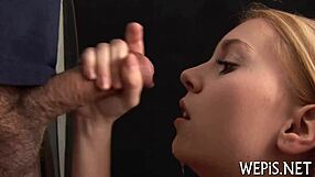 Avid Sweetheart Pissing In Glass