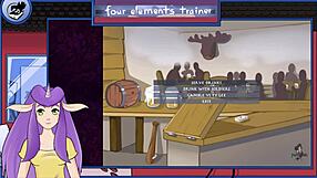 in avatar trainer part 23, a guard gives a blowjob.