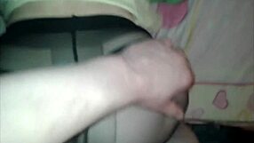 I'm fuckin' her with those stockin's on