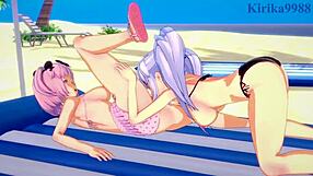 Just saw Yagy and Hibari in wild futanari hentai action