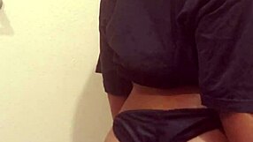 naej ae seduces with striptease before squirting