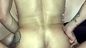 I cum in his tattooed ass with my big cock