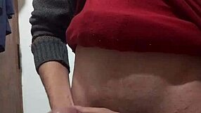 Jerking Off Hard with Clothes Still On!