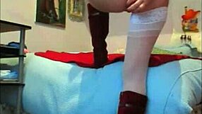 Licra Azul Y Blusa Rosada Follando Mi Culo