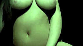 Stunning! Beautiful Plum Girl Rides Dildo in Darkness