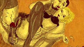 vintage erotic illustration! retro comic hentai fun