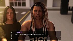 In a wild 3D game, fat mature babe moves the football chains