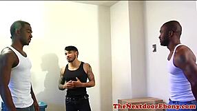 gay hunks in group cocksucking and fucking trio