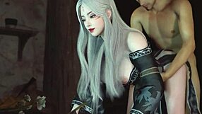 Ogromni kurac udari v velike joške in ritko v divji 3D hentai akciji