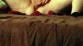 wife and 10 inch vibrator in homemade scene