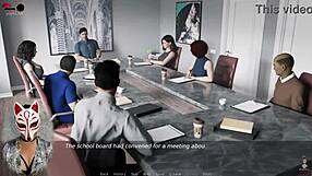 Ms denvers ep 20 features milf with big tits in torn stockings anime hentai game