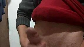 Jerking Off Hard with Clothes Still On!