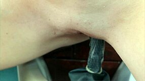 Гореща кучка чука скоростния лост, докато смуче в дива анална акция. Руса мацка се раздава в кола на открито.