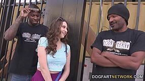 Elektra Rose takes on two huge black cocks in wild interracial scene. She’s stretched to the limit.