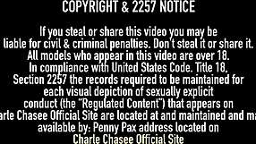 Charlee Chase Undresses Intensely for Solo Pussy Play