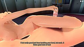 Teen Handjob and Wild Sex in 3D Hentai Cartoon Scene