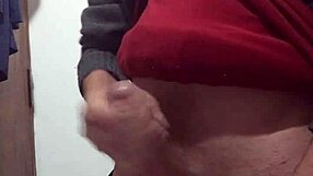 Jerking Off Hard with Clothes Still On!