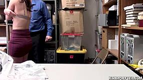 dark haired teen 18+ gets doggystyle fuck by the lp officer