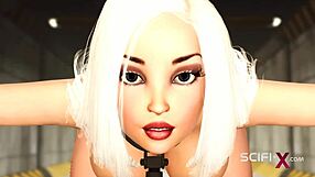 Sci-Fi Bdsm Bunker Sexy Young Blonde Cuffed Big Tits Anal