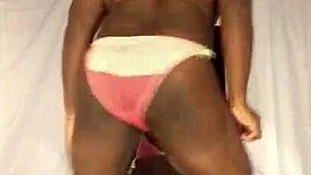 Watch this sexy shemale twerking her ass to the music.