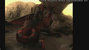 Furry characters engage in gay game adventures