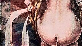 vintage erotic drawings bring back steamy old-school vibes in every detailed sketch