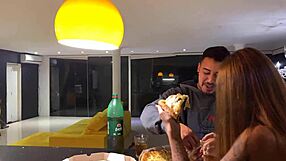 Novinha Fucks Motoboy In Panties After Delivery!