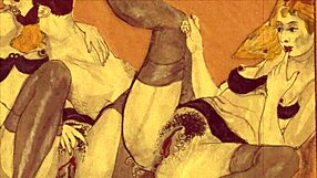 vintage erotic illustration! retro comic hentai fun