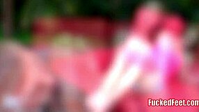 Jasmine Wolff Gets Her Feet Fucked Outside By The Pool